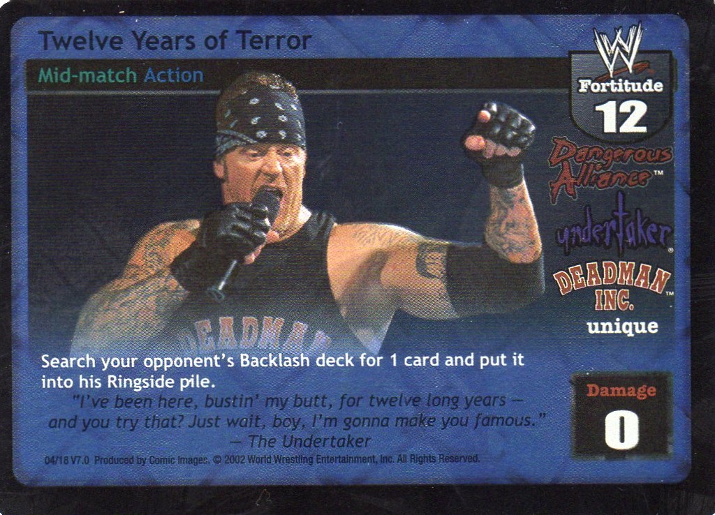Twelve Years of Terror